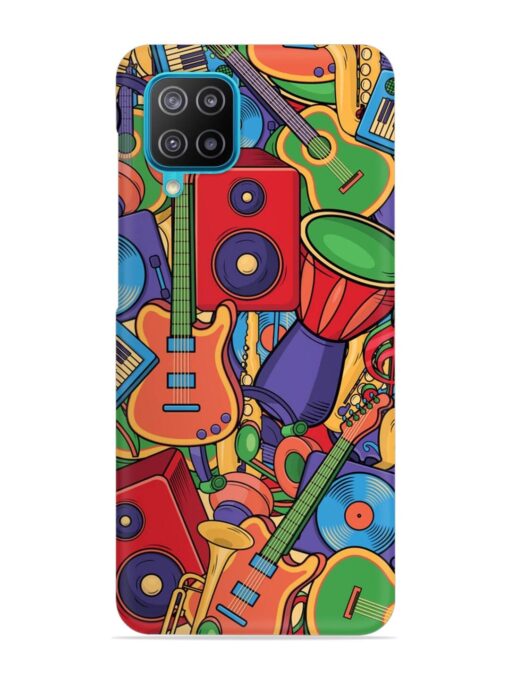 Colorful Music Art Snap Case for Samsung Galaxy A12 Zapvi