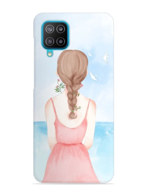 Watercolor Girl Vector Snap Case for Samsung Galaxy A12 Zapvi