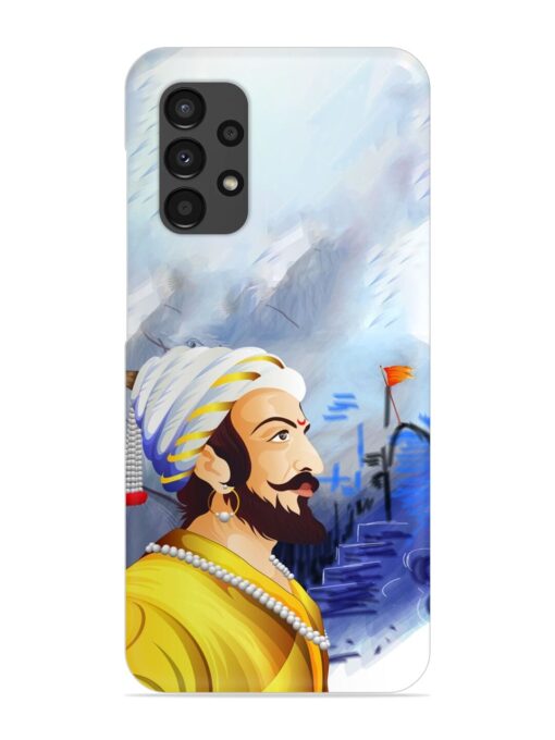 Shivaji Maharaj Color Paint Art Snap Case for Samsung Galaxy A13 Zapvi