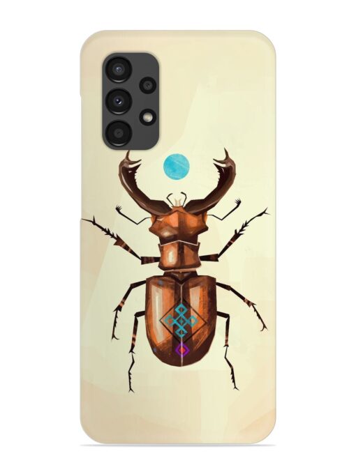 Stag Beetle Vector Snap Case for Samsung Galaxy A13 Zapvi