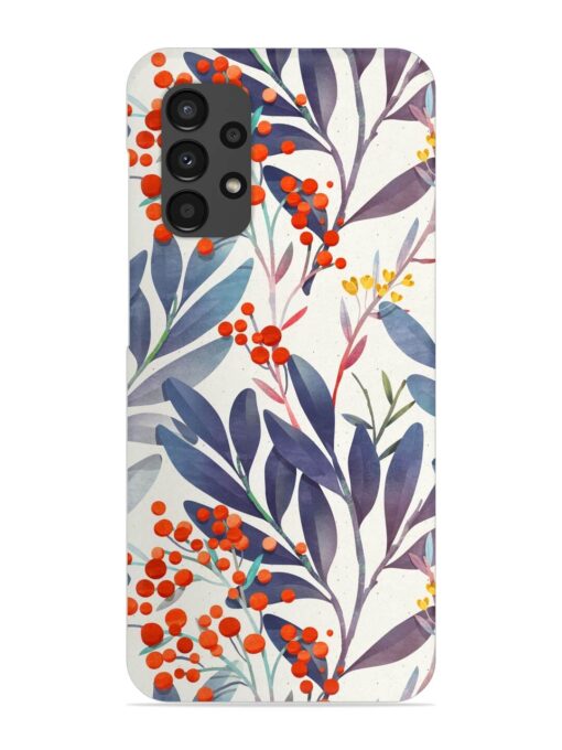 Seamless Floral Pattern Snap Case for Samsung Galaxy A13 Zapvi