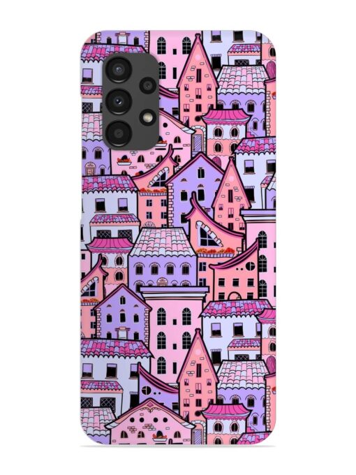 Seamless Pattern Houses Snap Case for Samsung Galaxy A13 Zapvi