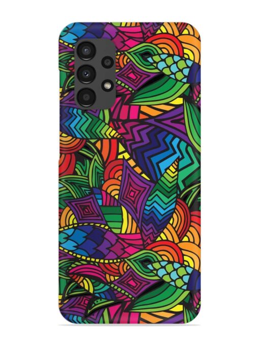 Abstract Multicolor Seamless Snap Case for Samsung Galaxy A13 Zapvi