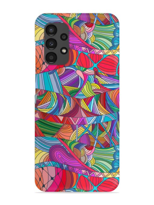 Seamless Patterns Hand Drawn Snap Case for Samsung Galaxy A13 Zapvi