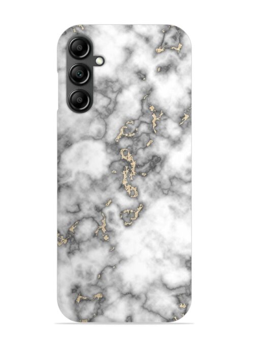 Gray And Gold Marble Snap Case for Samsung Galaxy A14 (5G) Zapvi