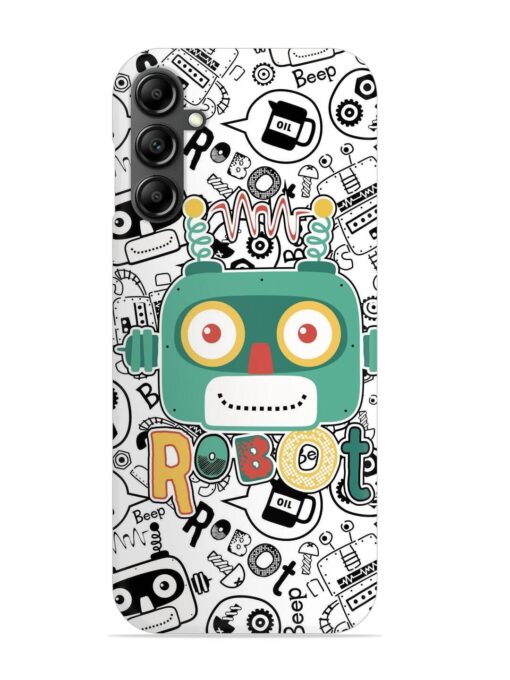 Robot Modern Seamless Pattern Snap Case for Samsung Galaxy A14 (5G) Zapvi