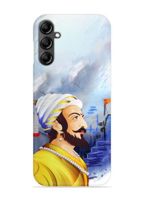 Shivaji Maharaj Color Paint Art Snap Case for Samsung Galaxy A14 (5G) Zapvi