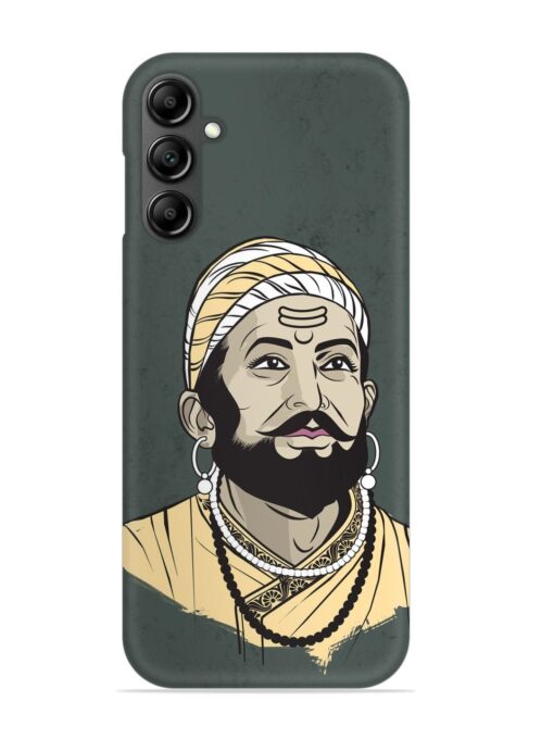 Shivaji Maharaj Vector Art Snap Case for Samsung Galaxy A14 (5G) Zapvi