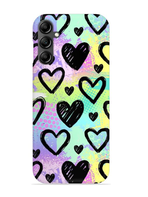 Bright Pattern Hearts Snap Case for Samsung Galaxy A14 (5G) Zapvi