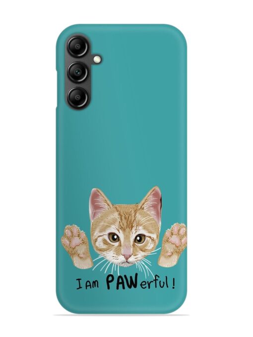 Typography Slogan Cat Snap Case for Samsung Galaxy A14 (5G) Zapvi