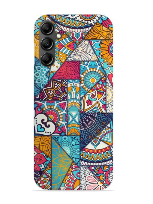 Patchwork Pattern Vintage Snap Case for Samsung Galaxy A14 (5G) Zapvi