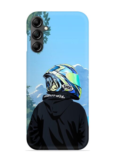 Rider With Helmet Snap Case for Samsung Galaxy A14 (5G) Zapvi