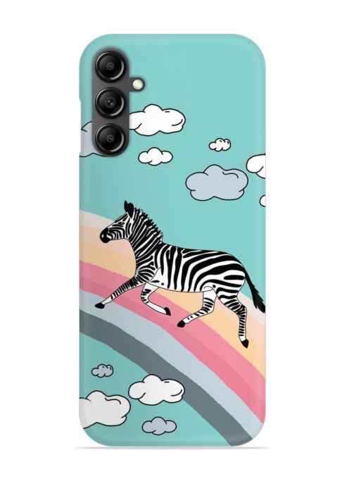 Running Zebra Snap Case for Samsung Galaxy A14 (5G) Zapvi