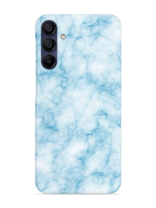 Blue White Natural Marble Snap Case for Samsung Galaxy A15 (5G) Zapvi