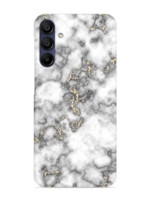 Gray And Gold Marble Snap Case for Samsung Galaxy A15 (5G) Zapvi