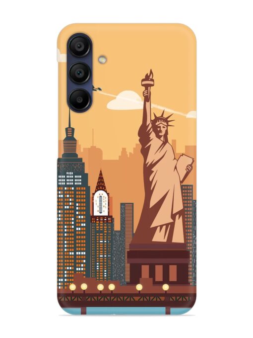 New York Statue Of Liberty Architectural Scenery Snap Case for Samsung Galaxy A15 (5G)