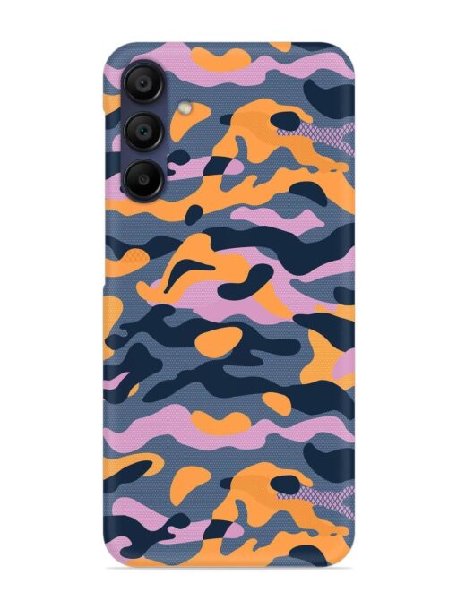 Camouflage Army Military English Orange Art Snap Case for Samsung Galaxy A15 (5G) Zapvi