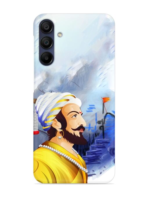 Shivaji Maharaj Color Paint Art Snap Case for Samsung Galaxy A15 (5G) Zapvi