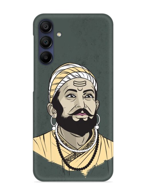 Shivaji Maharaj Vector Art Snap Case for Samsung Galaxy A15 (5G) Zapvi