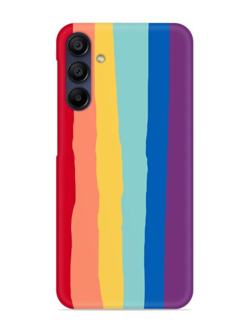 Rainbow Genuine Liquid Snap Case for Samsung Galaxy A15 (5G) Zapvi