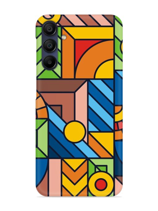 Colorful Geometric Snap Case for Samsung Galaxy A15 (5G) Zapvi