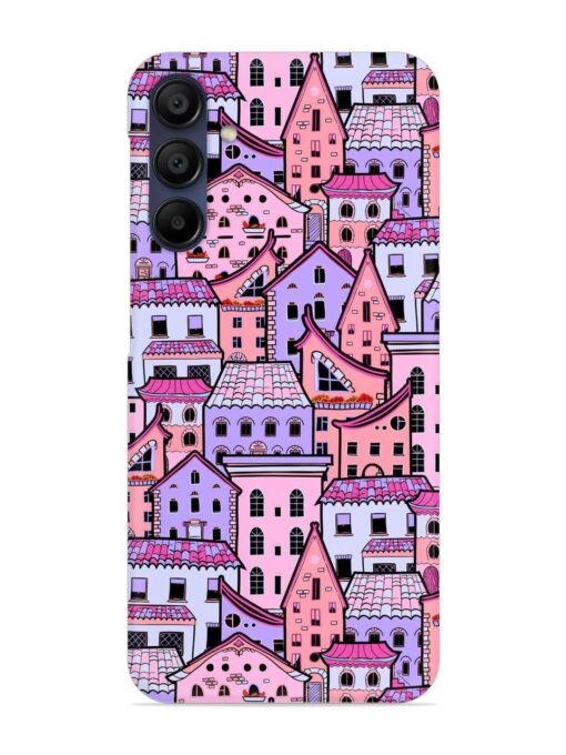 Seamless Pattern Houses Snap Case for Samsung Galaxy A15 (5G) Zapvi