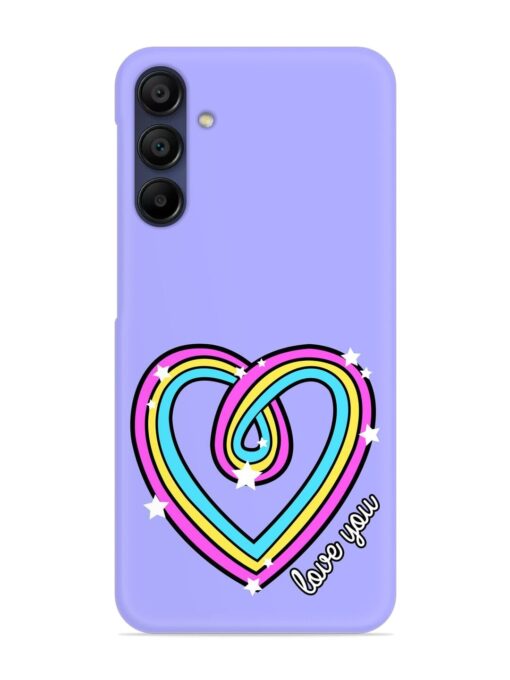 Colorful Rainbow Heart Snap Case for Samsung Galaxy A15 (5G)