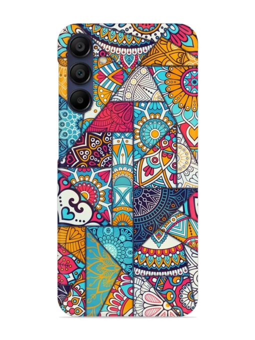 Patchwork Pattern Vintage Snap Case for Samsung Galaxy A15 (5G)