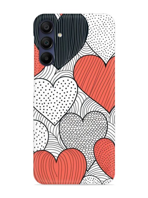 Girly Heart Seamless Snap Case for Samsung Galaxy A15 (5G) Zapvi