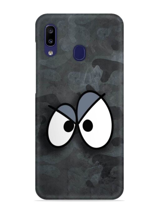 Big Eyes Night Mode Snap Case for Samsung Galaxy A20 Zapvi