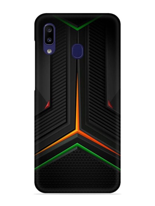 Orange Triangle Light Snap Case for Samsung Galaxy A20 Zapvi