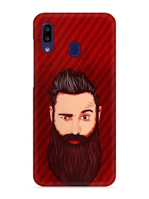 Beardo Man Snap Case for Samsung Galaxy A20 Zapvi