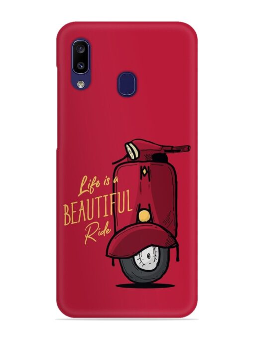 Life Is Beautiful Rides Snap Case for Samsung Galaxy A20 Zapvi