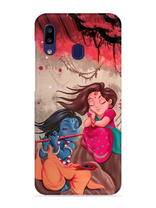 Radhe Krishna Water Art Snap Case for Samsung Galaxy A20 Zapvi