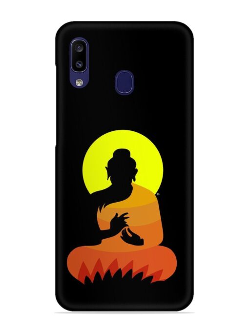 Buddha Art Black Snap Case for Samsung Galaxy A20 Zapvi