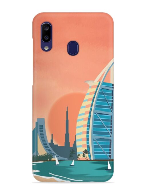 Dubai Architectural Scenery Snap Case for Samsung Galaxy A20 Zapvi