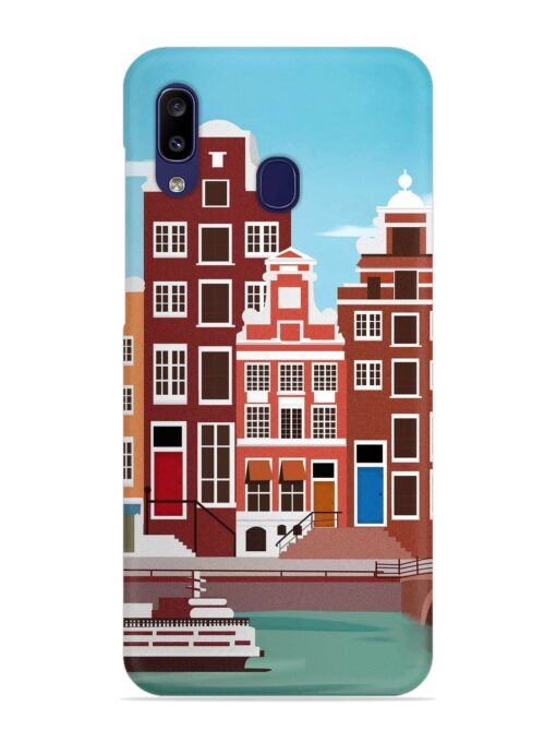 Scenery Architecture Amsterdam Landscape Snap Case for Samsung Galaxy A20 Zapvi