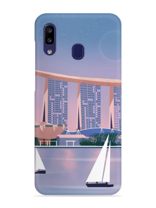 Singapore Scenery Architecture Snap Case for Samsung Galaxy A20 Zapvi