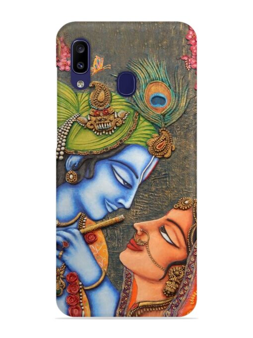 Lord Radha Krishna Flute Art Snap Case for Samsung Galaxy A20 Zapvi