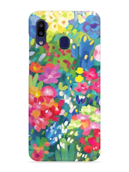 Watercolor Flower Art Snap Case for Samsung Galaxy A20 Zapvi