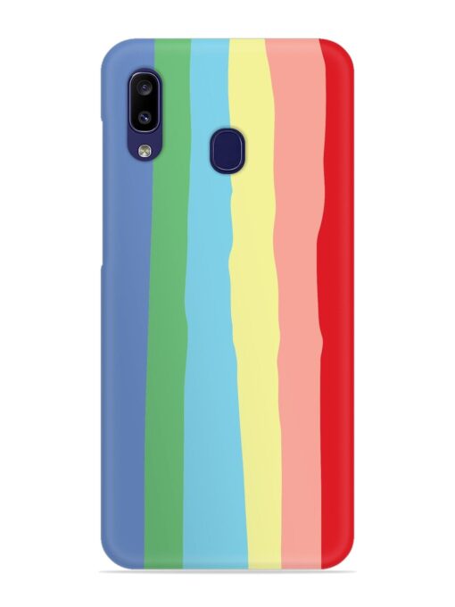 Rainbow Premium Shade Snap Case for Samsung Galaxy A20 Zapvi