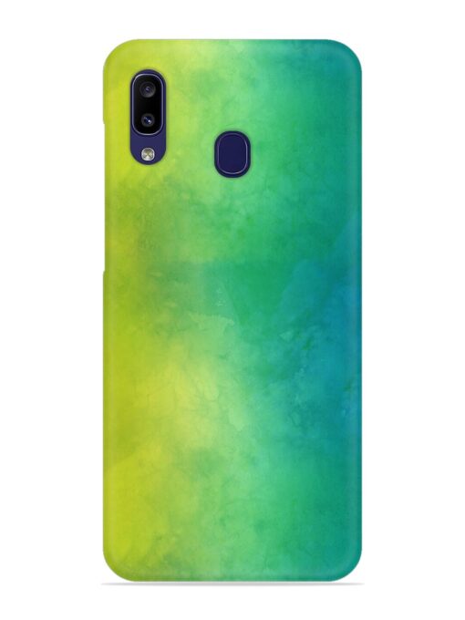 Yellow Green Gradient Snap Case for Samsung Galaxy A20 Zapvi