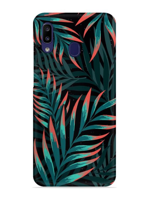 Green Leaf Art Snap Case for Samsung Galaxy A20 Zapvi