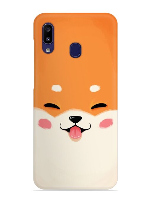 Happy Cat Art Snap Case for Samsung Galaxy A20 Zapvi