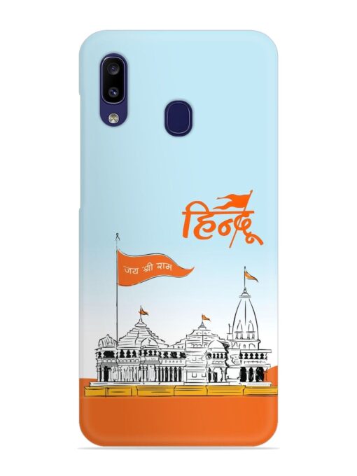 Ram Mandir Hindu Snap Case for Samsung Galaxy A20 Zapvi