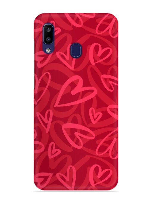 Seamless Romantic Pattern Snap Case for Samsung Galaxy A20 Zapvi