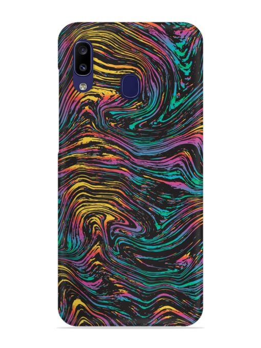 Abstract Liquid Colors Snap Case for Samsung Galaxy A20 Zapvi