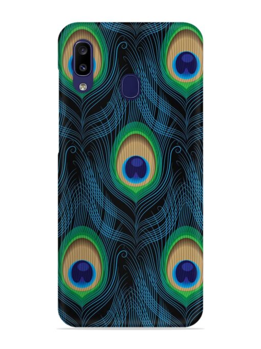 Seamless Pattern Peacock Snap Case for Samsung Galaxy A20 Zapvi