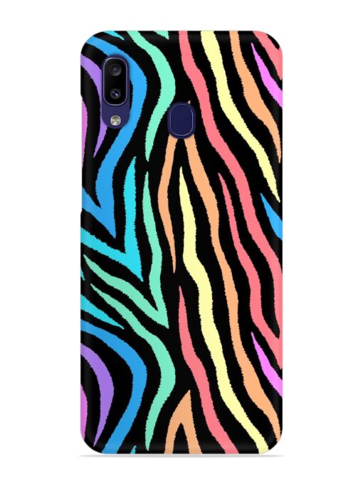 Colorful Abstract Zebra Snap Case for Samsung Galaxy A20 Zapvi