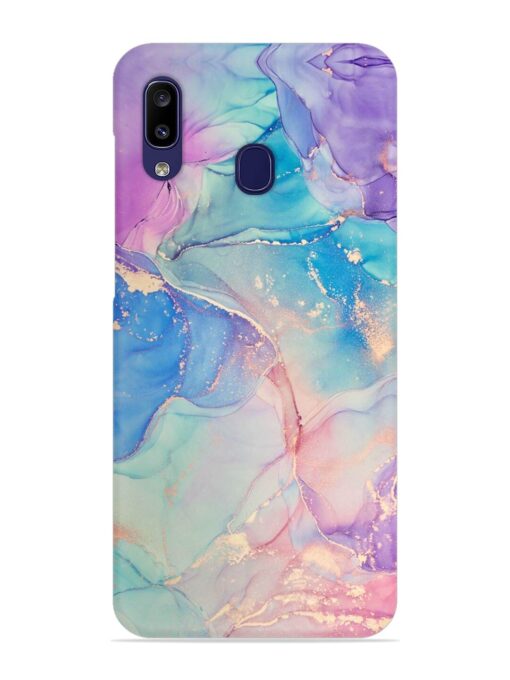 Alcohol Ink Colors Snap Case for Samsung Galaxy A20 Zapvi